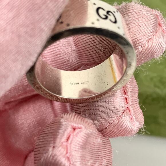 NIB Gucci x Adidas Engraved Extra-wide Ring In Undefined Size 21 - Picture 6 of 11